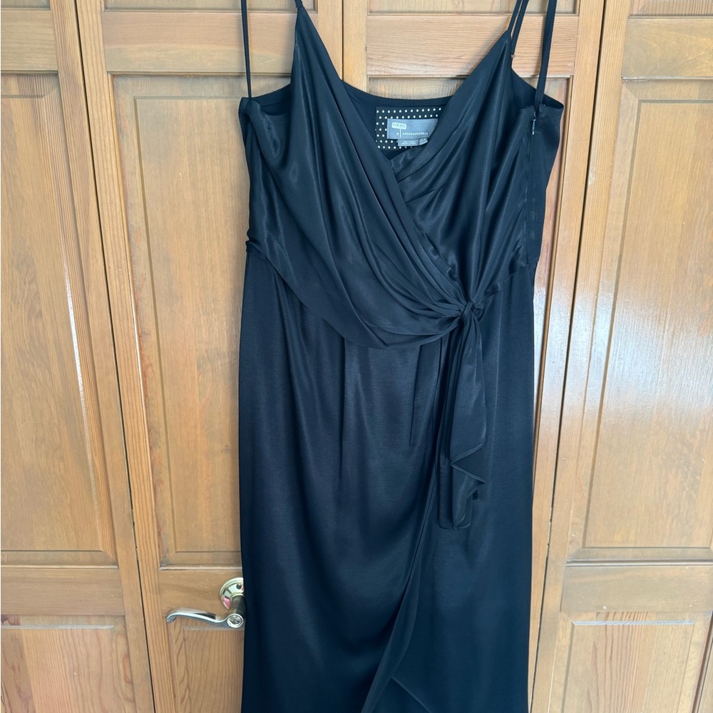 Anthropologie Black Asymmetrical Dress